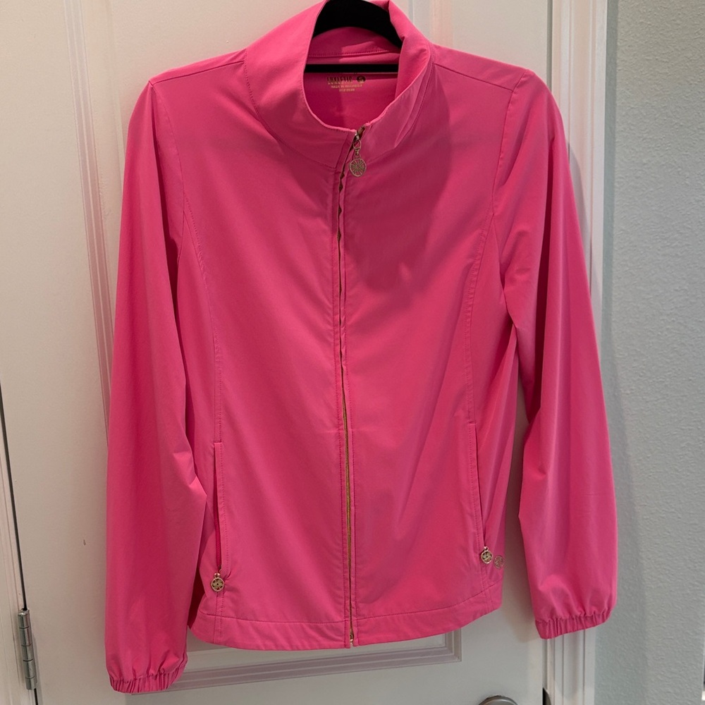 Lilly Pulitzer Vibrant Pink Bomber Jacket